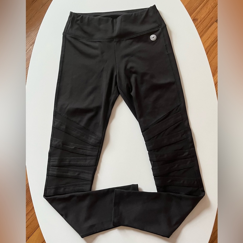 Holister black leggings with mesh for women